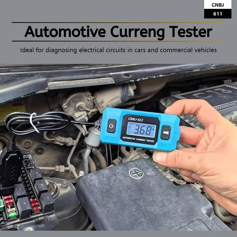 Car Current Tester 0.01–19.99A Backlit Display & LED Light