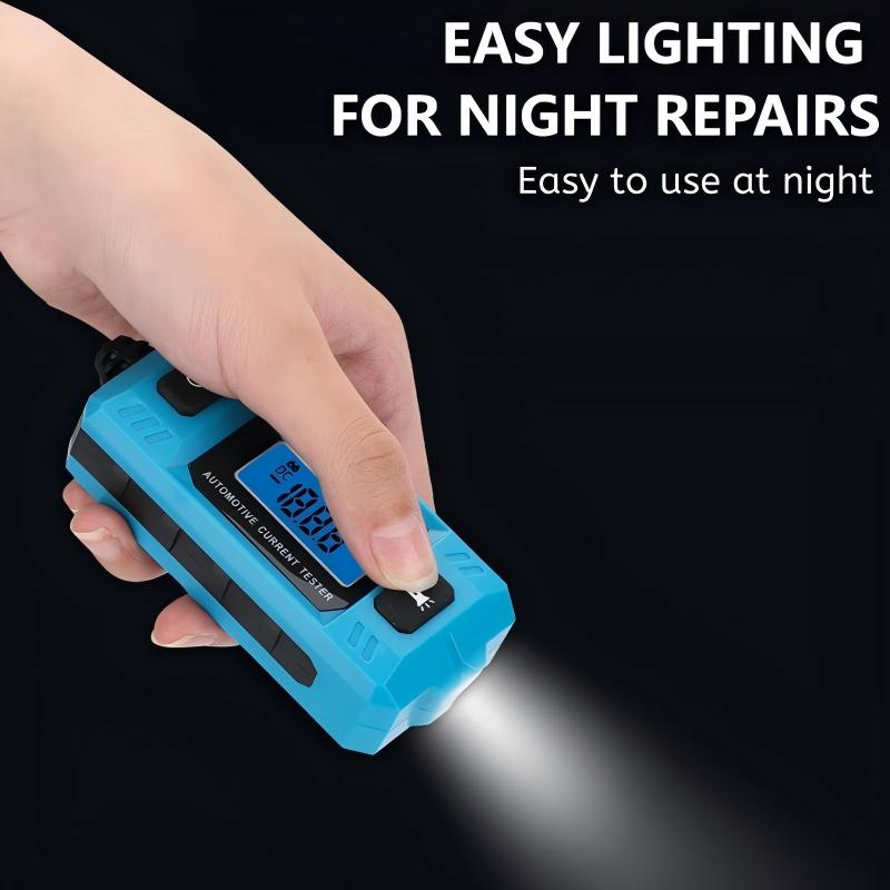 Car Current Tester 0.01–19.99A Backlit Display & LED Light