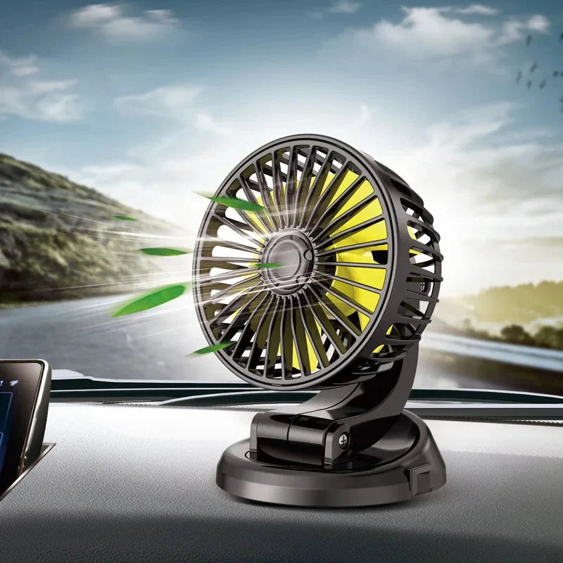 Car Fan 5V USB 12V 24V Rotating Head