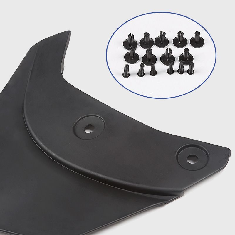 Car Fender Splash Guards TPE Clip-On No-Drill
