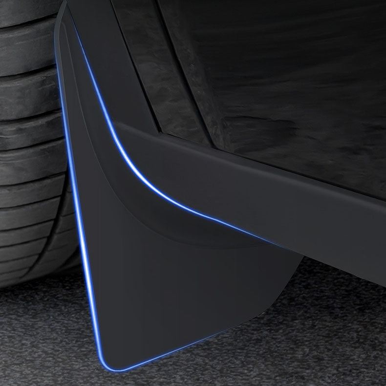 Car Fender Splash Guards TPE Clip-On No-Drill