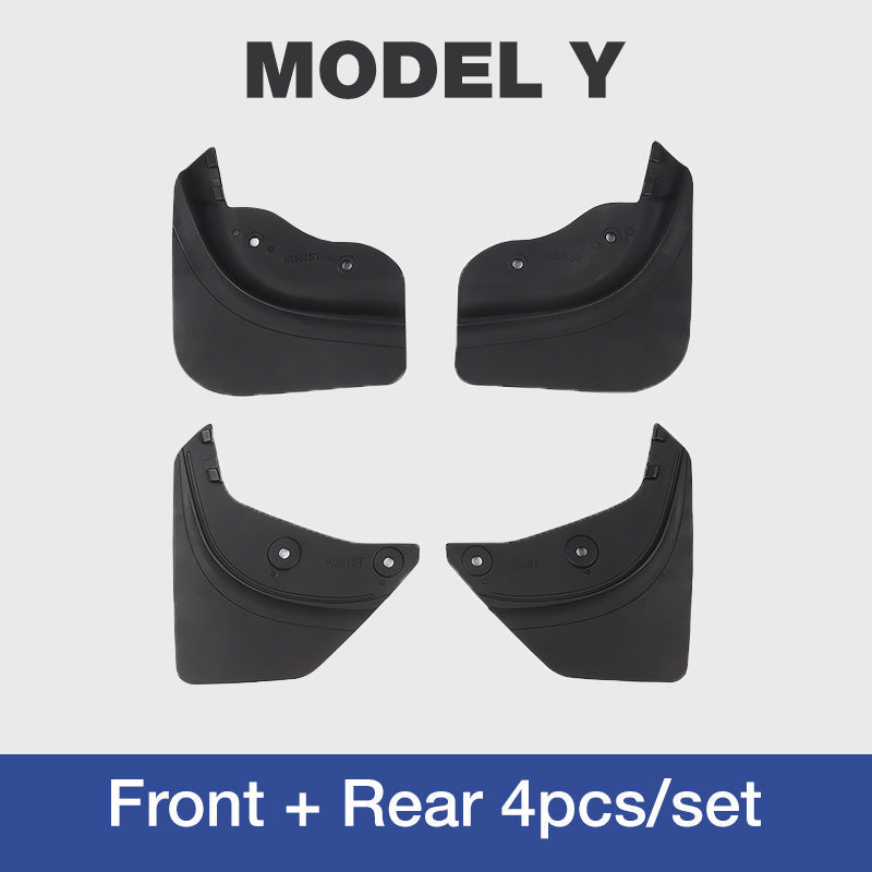 Car Fender Splash Guards TPE Clip-On No-Drill