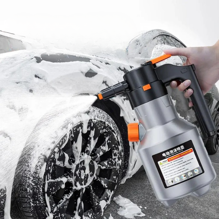 Car Foam Sprayer Cordless & Rechargeable Adjustable Nozzle Large Tank