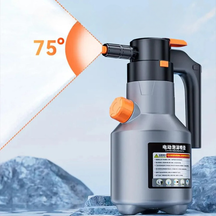 Car Foam Sprayer Cordless & Rechargeable Adjustable Nozzle Large Tank