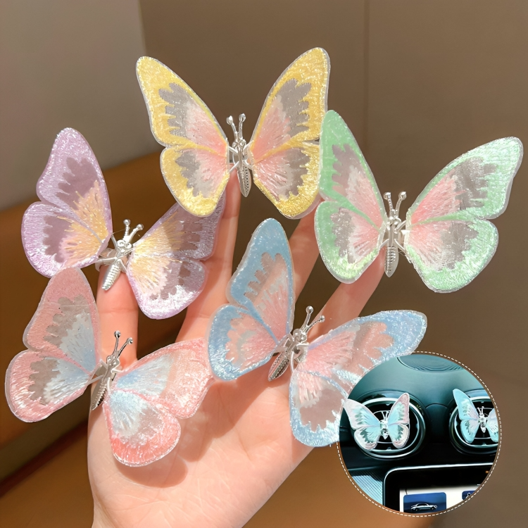 Car Hanging Butterfly Ornament Scented 4 Pack