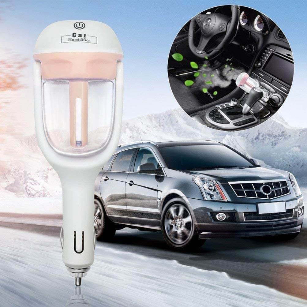 Car Humidifier Ultrasonic Aromatherapy 2-Hour Auto Shut-Off