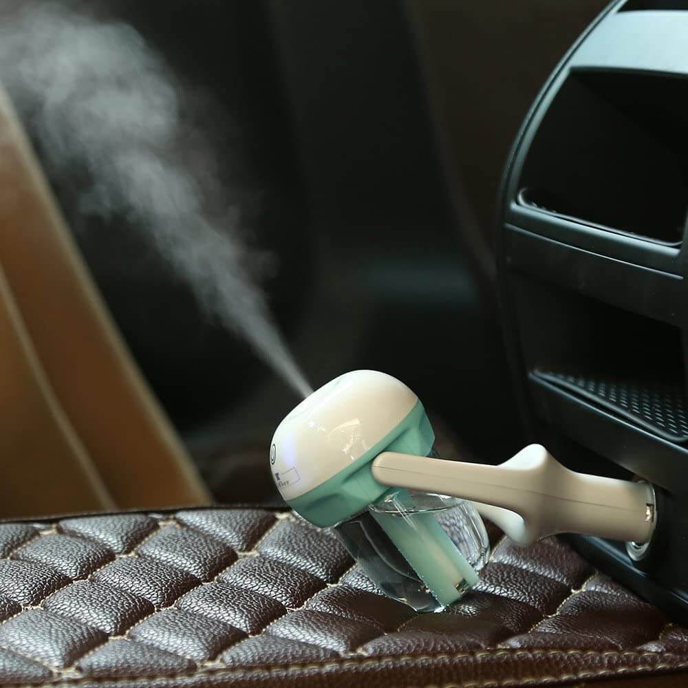 Car Humidifier Ultrasonic Aromatherapy 2-Hour Auto Shut-Off