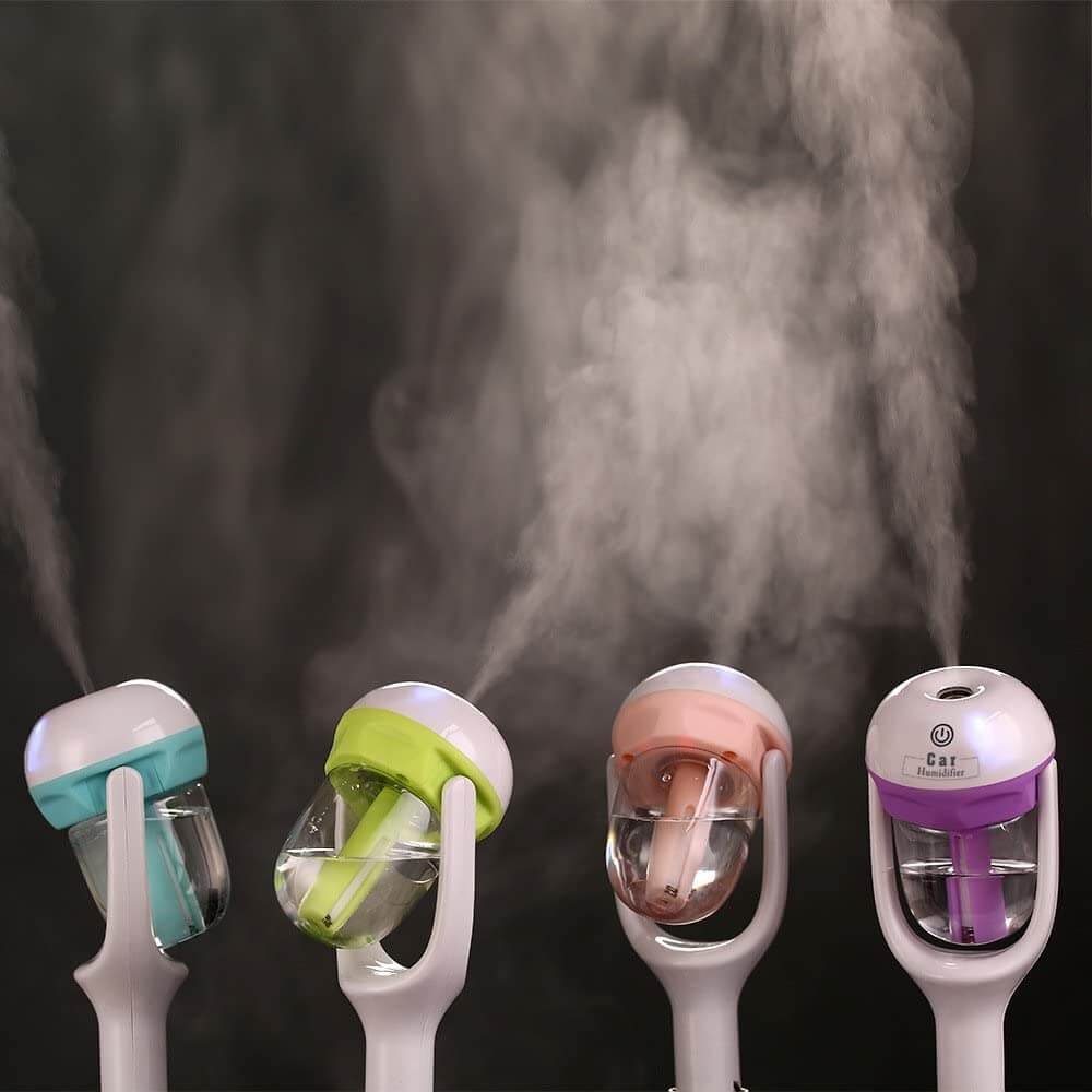 Car Humidifier Ultrasonic Aromatherapy 2-Hour Auto Shut-Off