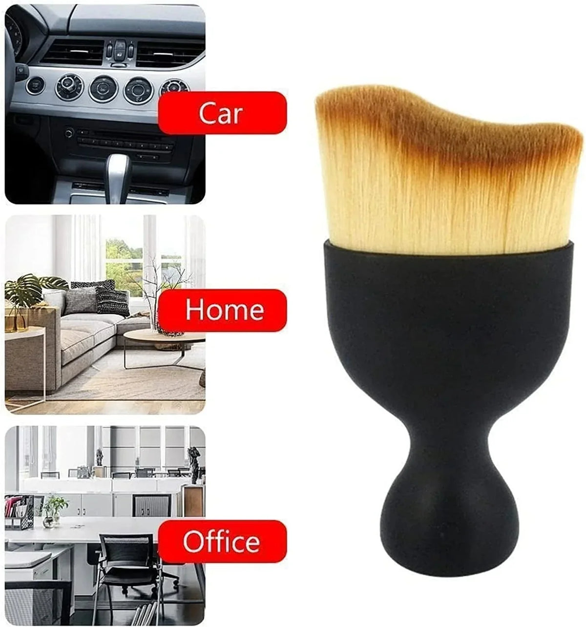 Car Interior Brush Soft Microfiber Set of 2