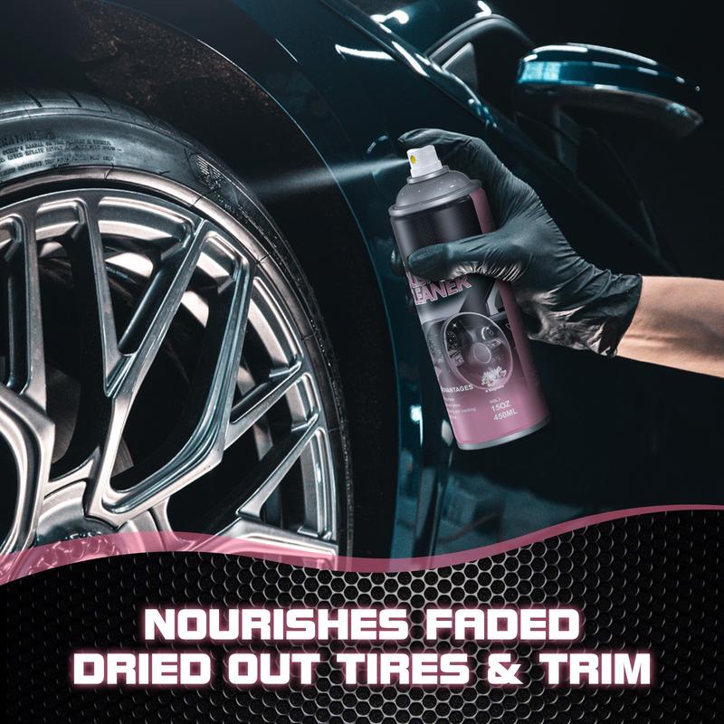 Car Interior Polish Spray Dry Non-Greasy Leather & Plastic