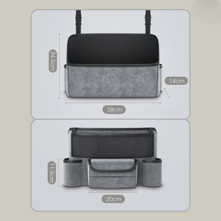 Car Organizer Multi-Compartment Between Seats Universal Fit