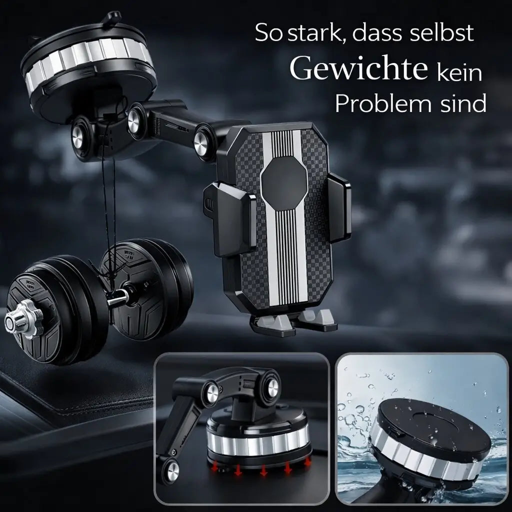 Car Phone Holder Suction Cup 360° Rotation One-Hand Operation