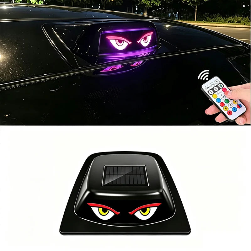 Car Roof Warning Light Solar-Powered LED & Remote