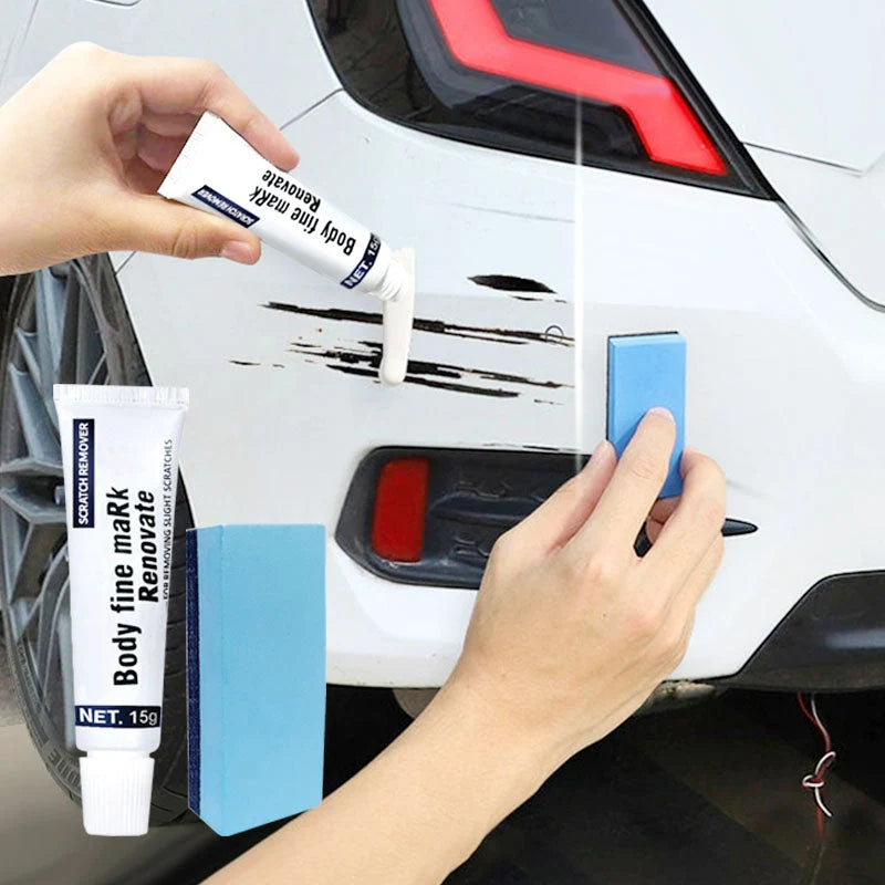 Car Scratch Repair Paste Abrasive & Filler Includes Sponge