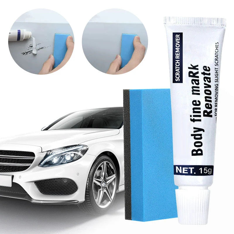Car Scratch Repair Paste Abrasive & Filler Includes Sponge