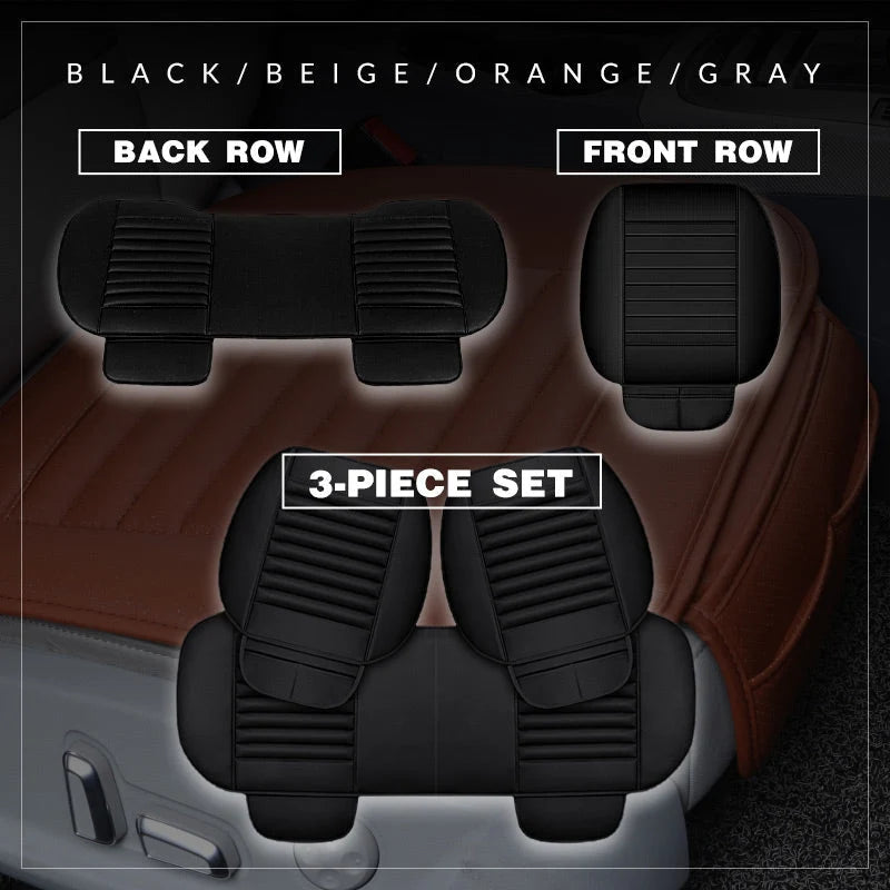 Car Seat Cushion Ergonomic Tailbone Support Ventilated PU Leather