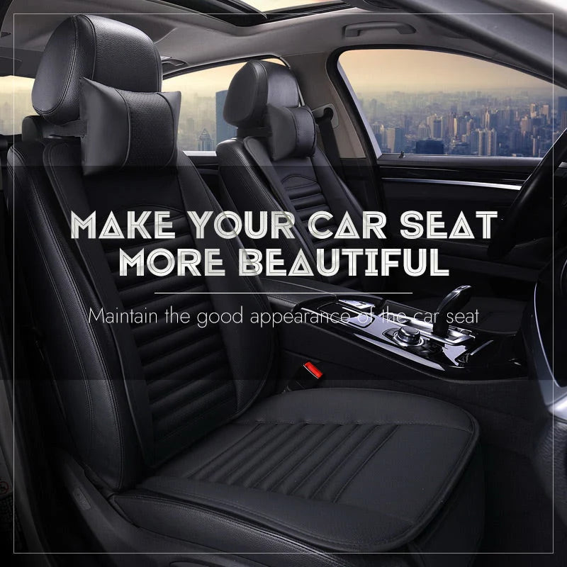 Car Seat Cushion Ergonomic Tailbone Support Ventilated PU Leather