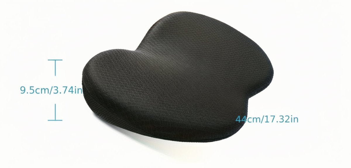 Car Seat Cushion Memory Foam Ergonomic Support Removable Cover
