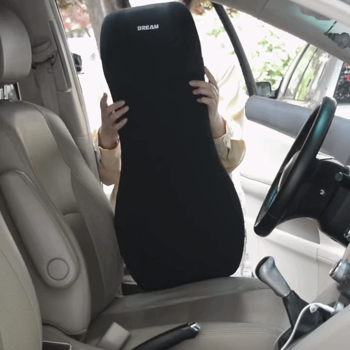 Car Seat Cushion Memory Foam Ergonomic Support Universal Fit