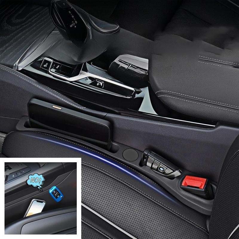 Car Seat Gap Filler Faux Leather Phone Storage