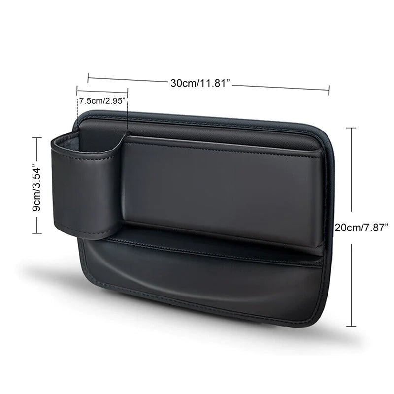 Car Seat Gap Organizer Multi-Compartment With Cup Holder