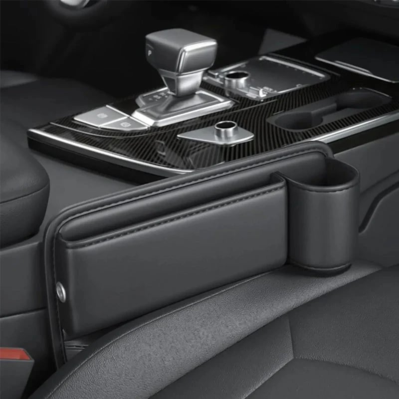 Car Seat Gap Organizer Multi-Compartment With Cup Holder