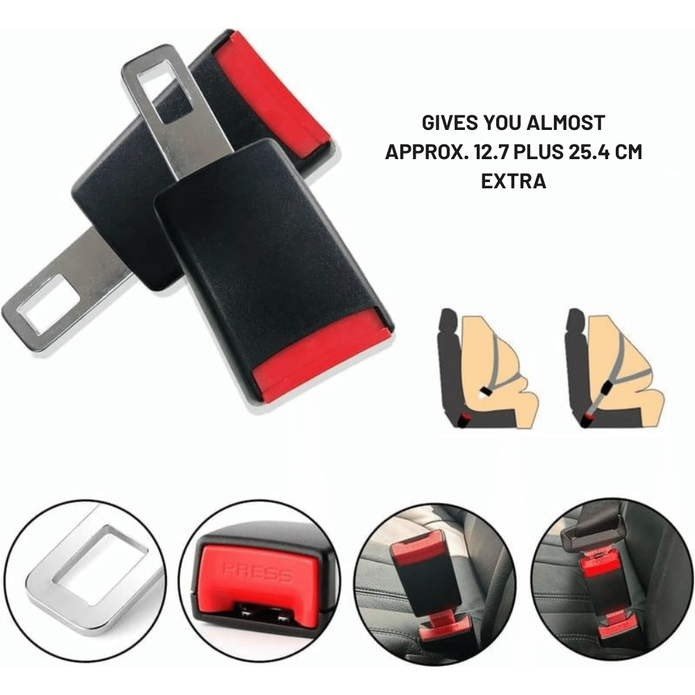 Car Seatbelt Extender Universal Stainless Steel 10 Inch