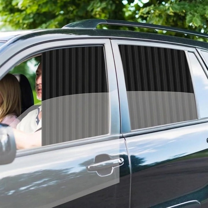 Car Sun Shades Magnetic UV-Blocking Foldable Set of 4