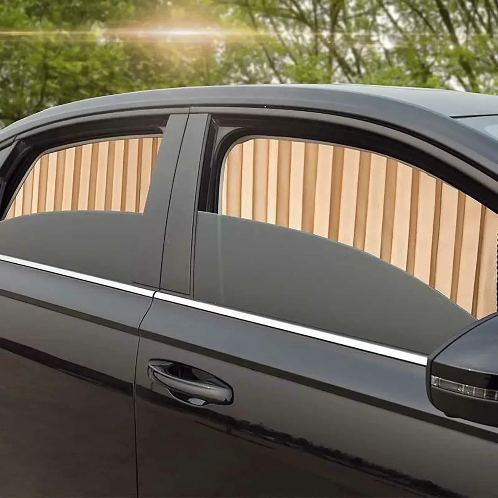 Car Sun Shades Magnetic UV-Blocking Foldable Set of 4