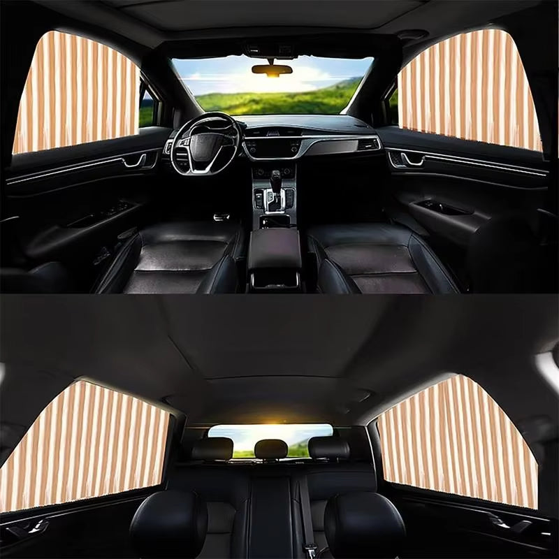 Car Sun Shades Magnetic UV-Blocking Foldable Set of 4