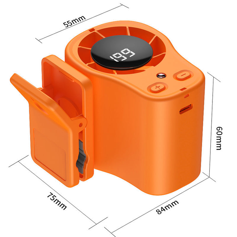 Car Vent Fan Clip Mount 3-Speed USB Rechargeable