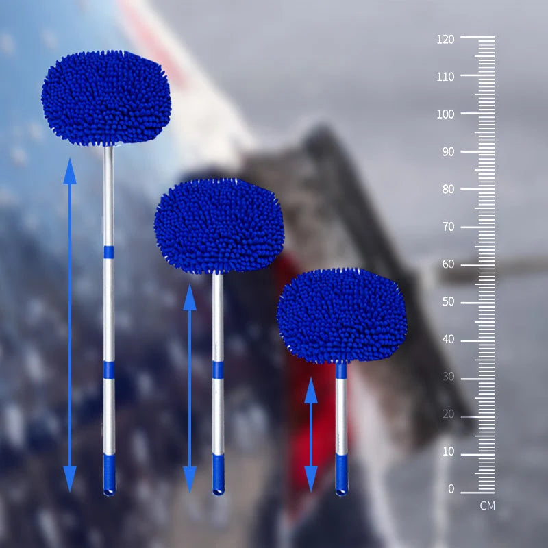 Car Wash Brush Telescopic Aluminum Handle & Microfiber Head