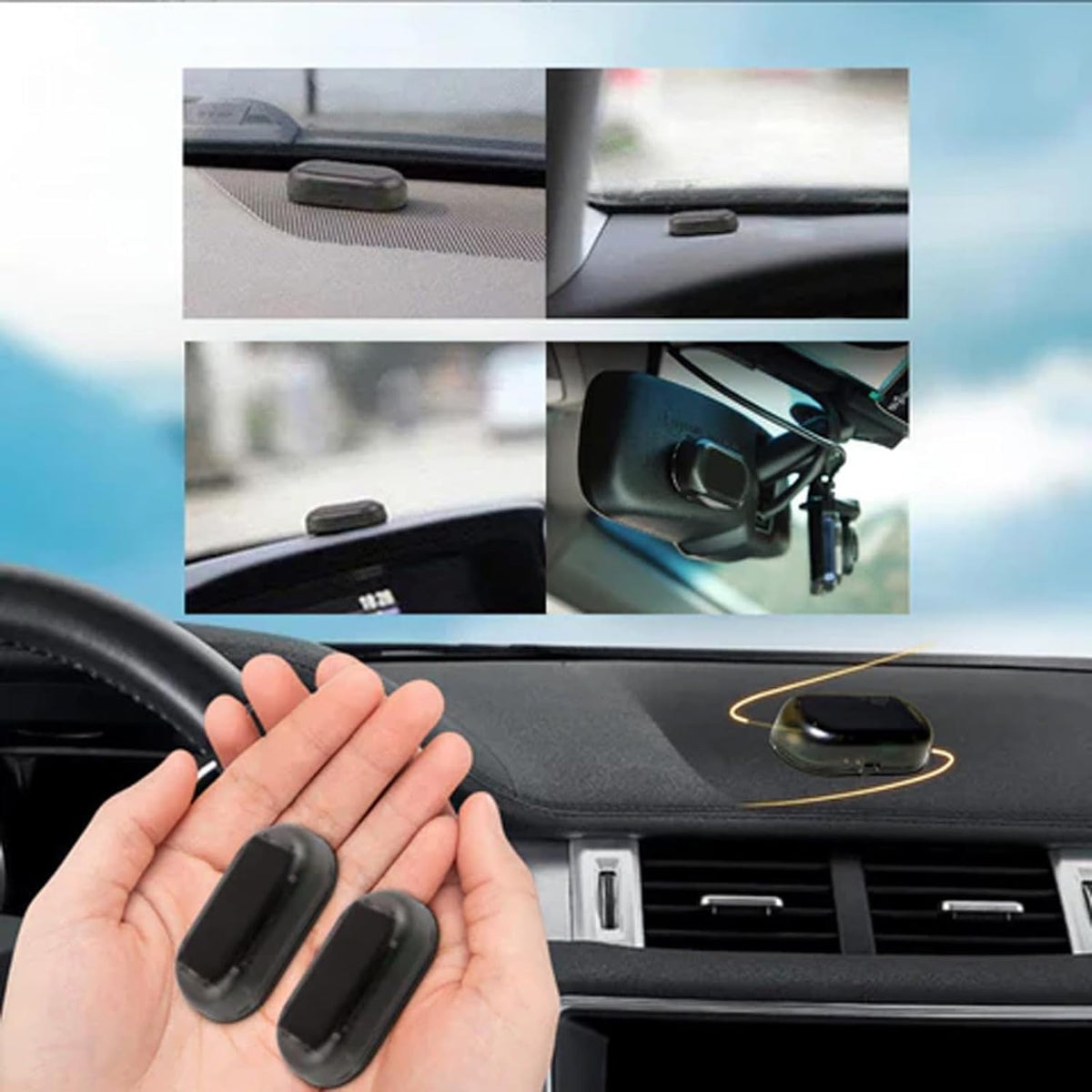 Car Window Deicer Solar-Powered Automatic Scratch-Free