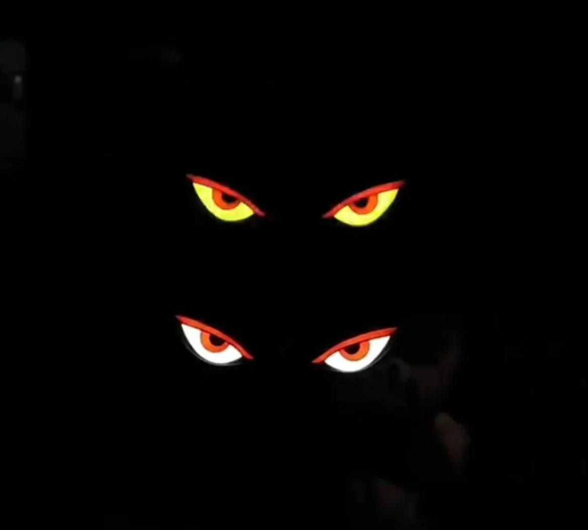 Car Window Light Hypnotic Eye Solar-Powered & Wireless Self-Adhesive