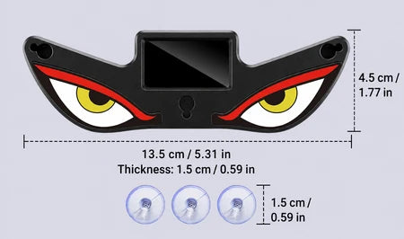 Car Window Light Hypnotic Eye Solar-Powered & Wireless Self-Adhesive