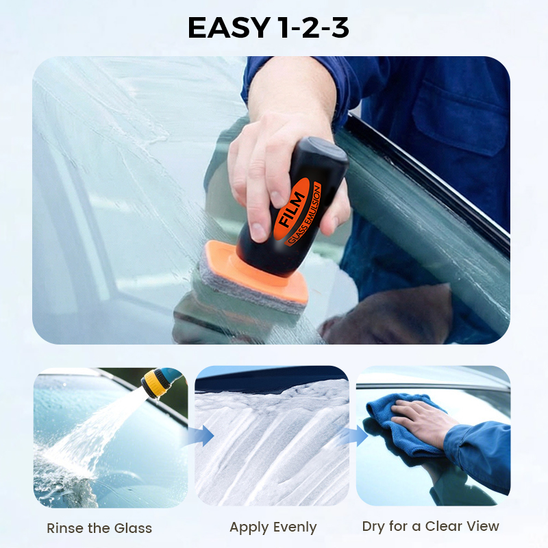 Car Windshield Cleaner Oil Film Removal Streak-Free & Compact