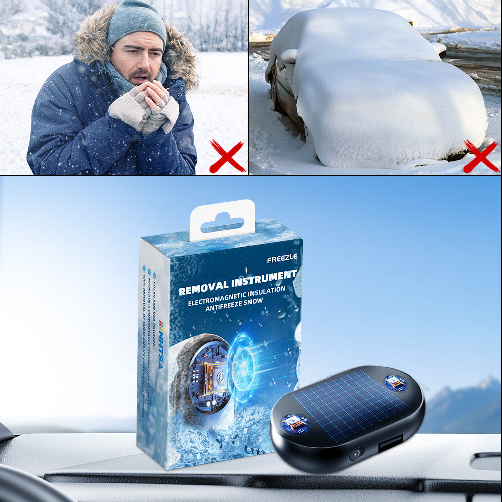 Car Windshield Deicer Solar & USB Non-Scratch