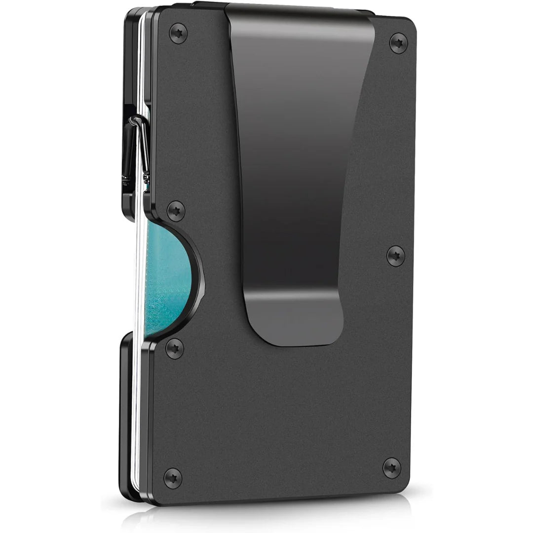 Card Holder Aluminum Frame RFID Money Clip
