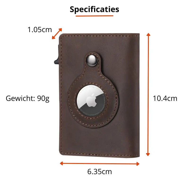Card Holder Carbon AirTag Slot Holds 8 Cards