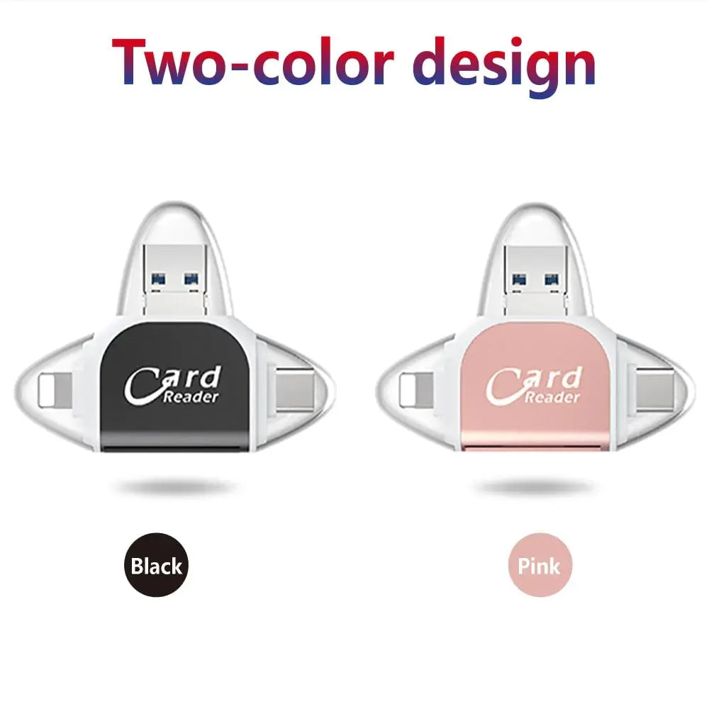 Card Reader Universal Multi-Connector 5 Gbps Keychain