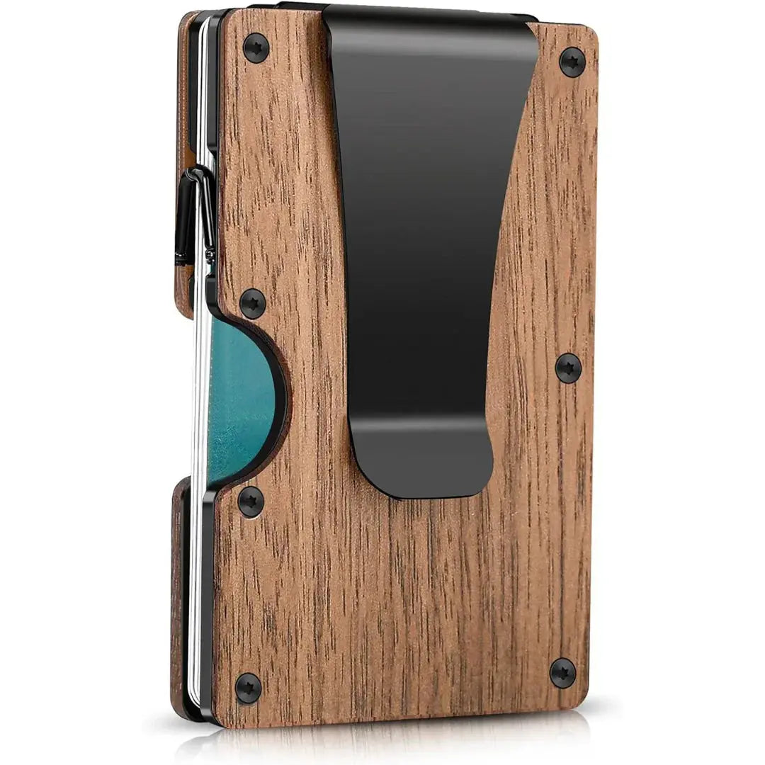 Card Wallet RFID Blocking Holds 12 Cards Money Clip