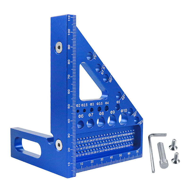 Carpenter's Square 2-in-1 Anodized Aluminum Laser-Etched Scale