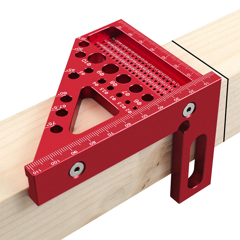 Carpenter's Square 2-in-1 Anodized Aluminum Laser-Etched Scale