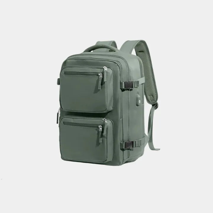 Carry-On Backpack Airline-Compliant Padded Laptop & Shoe Compartment