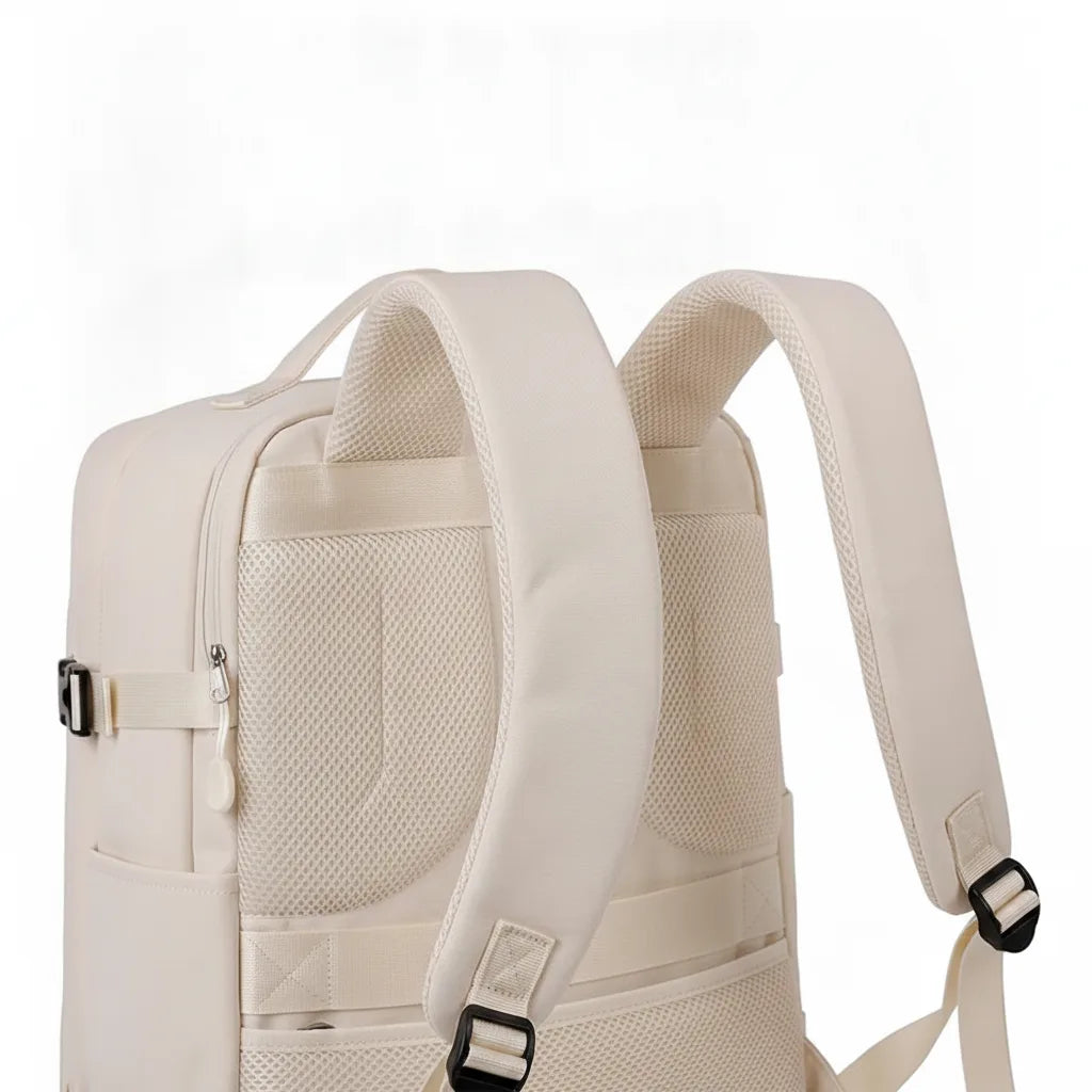 Carry-On Backpack Padded Laptop Compartment & Wet-Dry Pouch