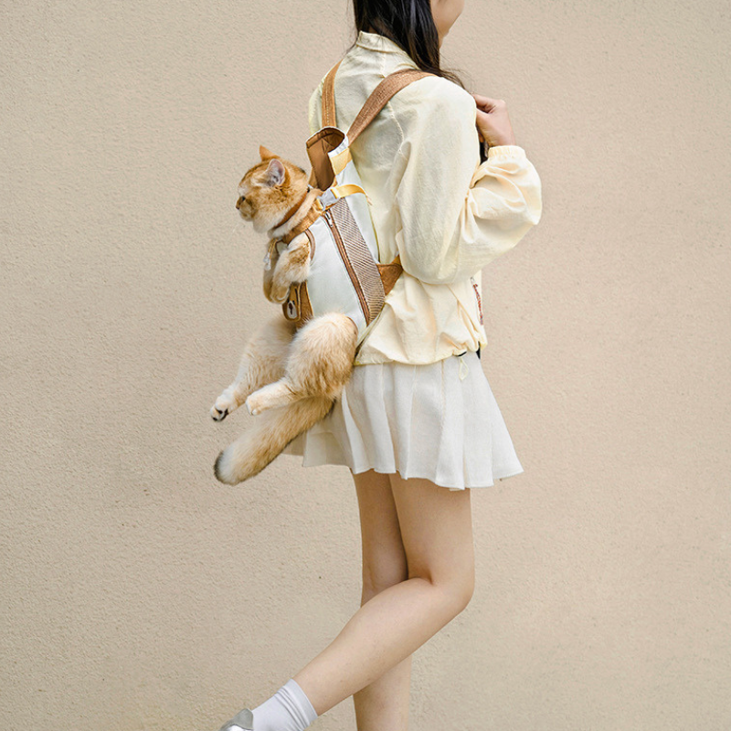 Cat Backpack Bubble Window Ventilated & Adjustable Straps