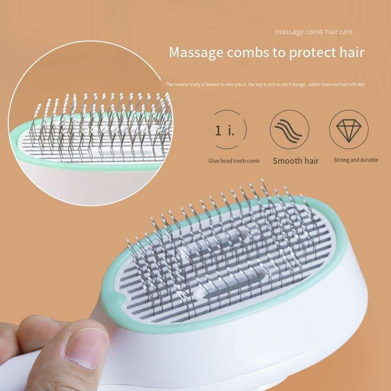 Cat Brush UV Parasite Control Soft Rubber Bristles