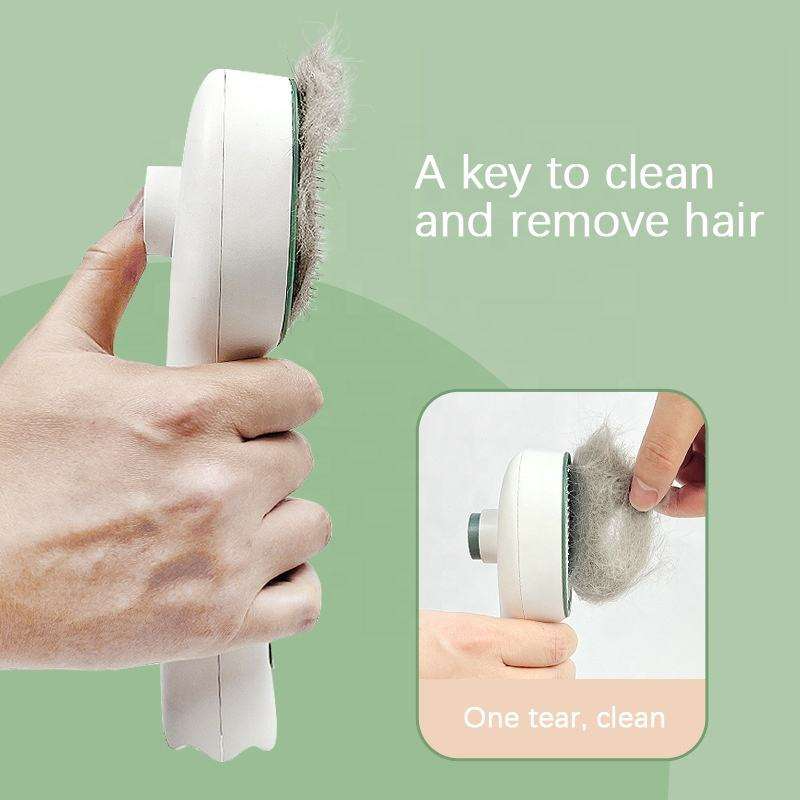 Cat Brush UV Parasite Control Soft Rubber Bristles