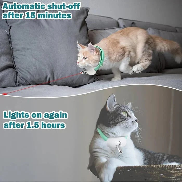 Cat Collar Automatic Laser Adjustable Fit