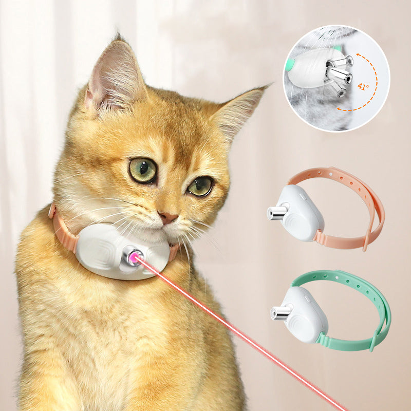 Cat Collar Motion-Activated Laser USB Rechargeable & Hypoallergenic